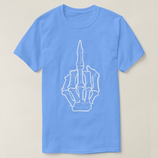 Vingermiddenskeletventilator T-shirt (Design voorkant)