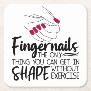 Vingernagels Citaat Nail Technicus Nail A Kartonnen Onderzetters