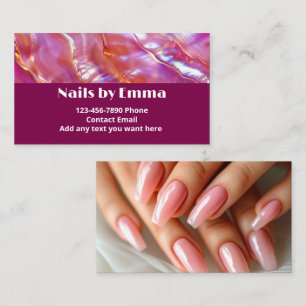 Vingernagels Nagelstylist Schoonheid Manicure Visitekaartje