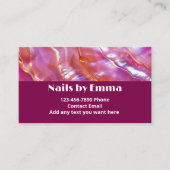 Vingernagels Nail Technician Beauty Manicure Visitekaartje (Voorkant)