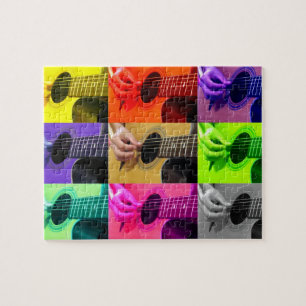 Vingerplukkende gitaarspeler - 8 x 10 - 110 pc's legpuzzel