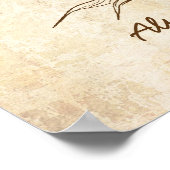 Vingerprint Brondenband Groen () Poster (Hoek)