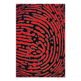 Vingerprint Bubble Foto Afdruk