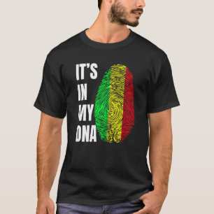 Vingerprint-DNA Biometrie Flag Mali T-shirt