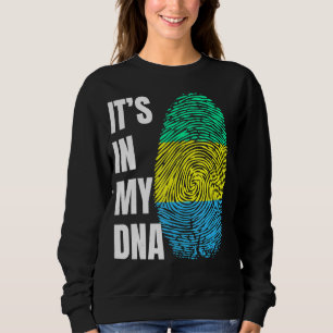 Vingerprint-DNA Biometrie Gabon vlag Trui