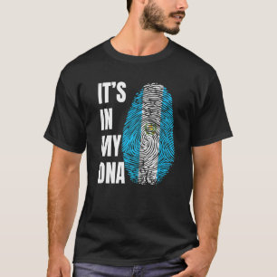 Vingerprint DNA Biometry Flag Guatemala T-shirt