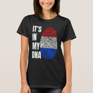 Vingerprint DNA Biometry Holland Flag Nederland T-shirt