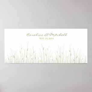 Vingerprint Flowers Poster