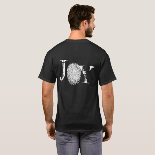 Vingerprint Joy Black T-shirt (Achterkant volledig)