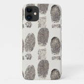 Vingerprint Patroon Afdrukken Apple iPhone 11 Hoes (Achterkant)