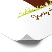 Vingerprint Tree Wedding Guestbook (wit) Poster (Hoek)