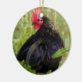 Vingerrooster Keramisch Ornament (Links)