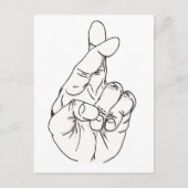 Vingers gekruid briefkaart (Voorkant)