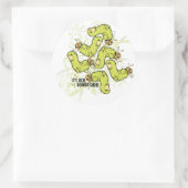 Vingers Ronde Sticker (Tas)