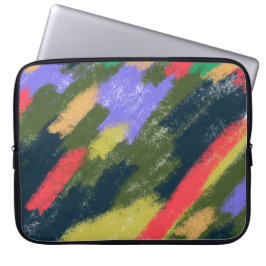 Vingerschilderende neopreenlaptophoes laptop sleeve