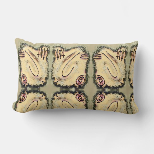 Vingerschilderij - Steen Kussen (Voorkant)