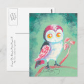 Vingerschildpadkunst Briefkaart (Voorkant / Achterkant)