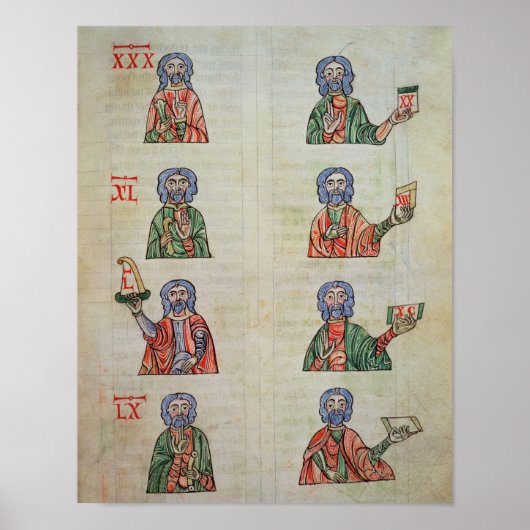 Vingertelling van 1 tot 20000 poster (Voorkant)