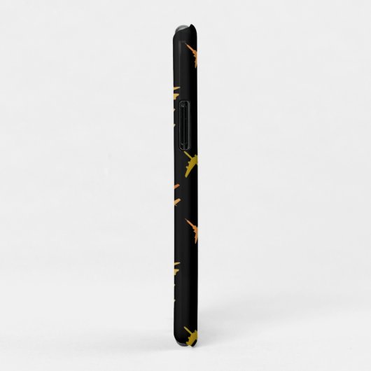 Vingervliegtuigen, op zwart Case-Mate iPhone case (Achterkant/rechts)