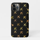 Vingervliegtuigen, op zwart Case-Mate iPhone case (Achterkant)