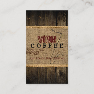 Vinh Coffee Shop Music Visitekaartje