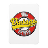 Vinh vietnam retro logo magneet (Verticaal)