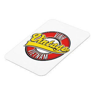 Vinh vietnam retro logo magneet