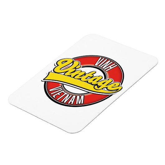 Vinh vietnam retro logo magneet (Linkerzijde)