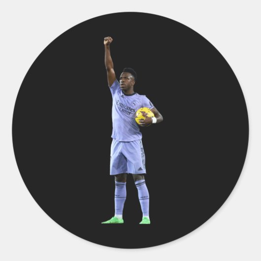 Vinicius Junior Ronde Sticker (Voorkant)