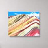 Vinicunca Peru Canvas Afdruk (Voorkant)