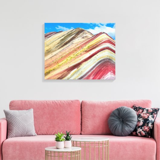 Vinicunca Peru Canvas Afdruk (Insitu (Woonkamer))