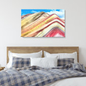 Vinicunca Peru Canvas Afdruk (Insitu (Slaapkamer))