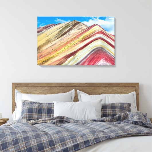 Vinicunca Peru Canvas Afdruk (Insitu (Slaapkamer))
