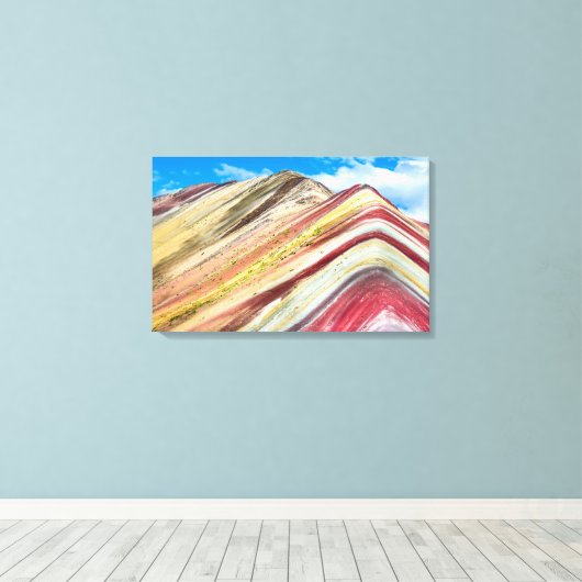 Vinicunca Peru Canvas Afdruk (Insitu (Houten vloer))