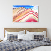 Vinicunca Peru Canvas Afdruk (Insitu (Slaapkamer))