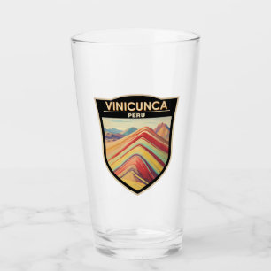 Vinicunca Peru Reizen Kunst Vintage Glas