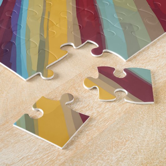 Vinicunca Peru Reizen Kunst Vintage Legpuzzel (Zijkant)