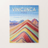 Vinicunca Peru Reizen Kunst Vintage Legpuzzel (Verticaal)