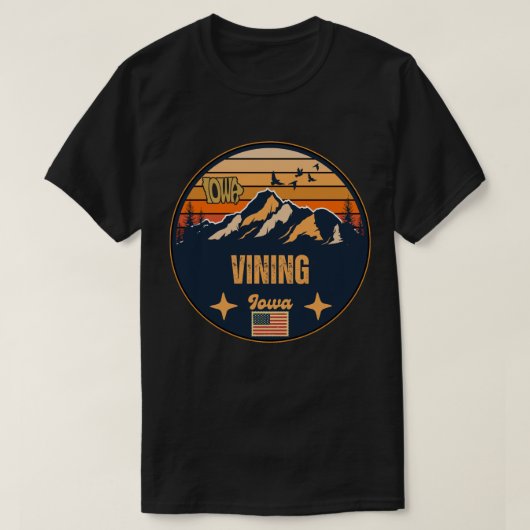 Vining, Iowa T-shirt (Design voorkant)