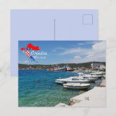 Vinišće, Kroatië | Dalmatië | Adriatisch Zee Briefkaart (Voorkant / Achterkant)