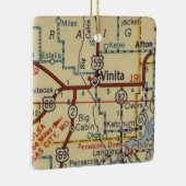 Vinita OK-kaart Keramisch Ornament (Rechts)