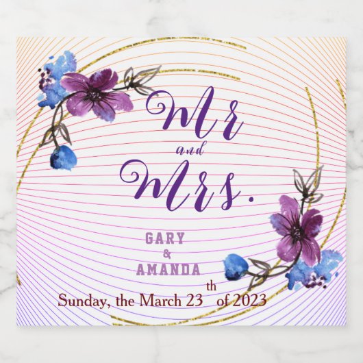 Vink uit Paars Bier Etiket (Enkel label)