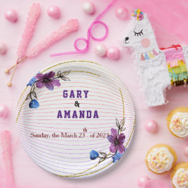 Vink uit Paars Papieren Bordje