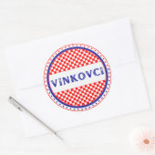 Vinkovci City Pride Emblem – Croatian Identity Ronde Sticker (Envelop)