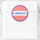 Vinkovci City Pride Emblem – Croatian Identity Ronde Sticker (Tas)