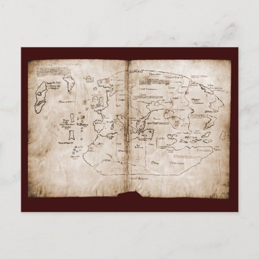Vinland-kaart Briefkaart (Voorkant)