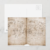 Vinland-kaart Briefkaart (Voorkant / Achterkant)