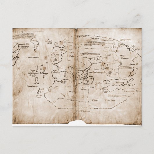 Vinland-kaart Briefkaart (Voorkant)