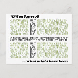 Vinland Runic Flag - Wat had er kunnen gebeuren? Briefkaart