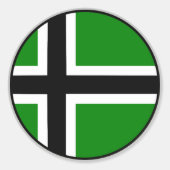 Vinland-vlag Ronde Sticker (Voorkant)